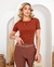 Blusa Canelada Decote Redondo | 0032443 - comprar online