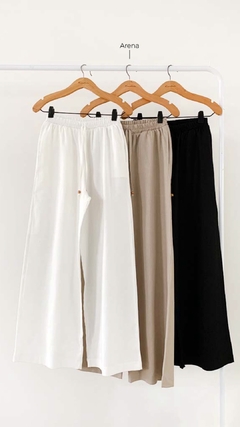 Pantalón NIZA Negro - Lino - comprar online