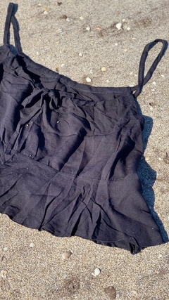 Muscu Aurora Negra - simil lino