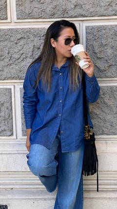Camisa Curie - Denim azul en internet