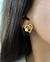 Brinco Coração Elegance Banho Ouro 18k - comprar online