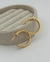 Argola Julie Diamantada Banho Ouro 18k - comprar online