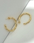 Argola Anne Média Classic Banho Ouro 18k - comprar online
