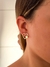 Brinco Coração Elegance Banho Ouro 18k - Carolina Lima Acessórios