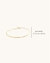 Bracelete Liso Personalize - Banhado a Ouro 18k