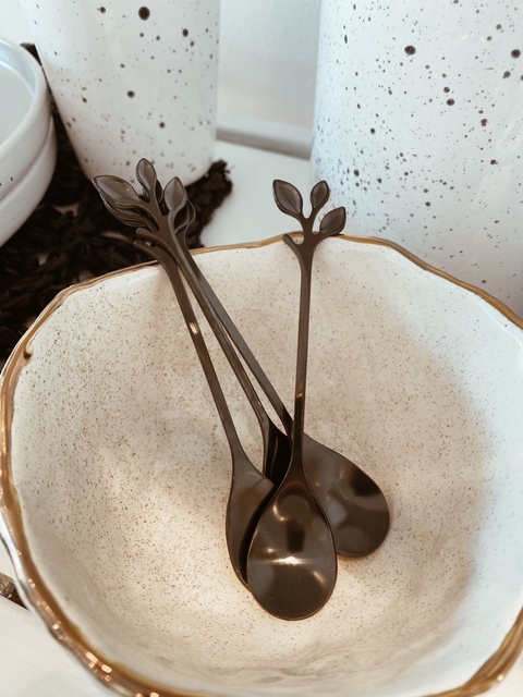 Cucharita de Té Acero Negra