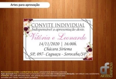 100 Convites Individuais 5x3cm - comprar online