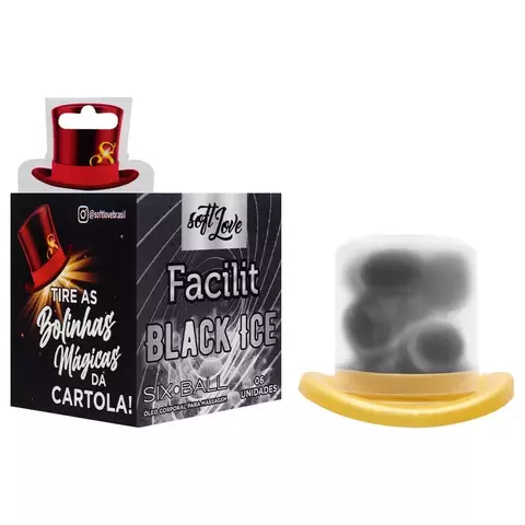 Bolinha anal Black Ice Bolinha 6 Unidades Soft Love