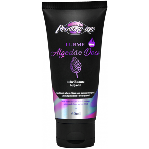 LUBME LUBRIFICANTE ALGODÃO DOCE HOT BEIJÁVEL 60ML PROVOKE-ME