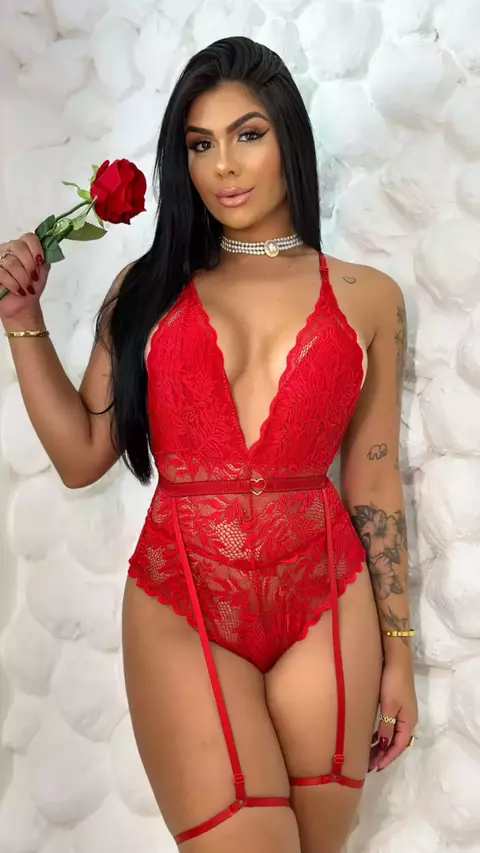 Bory sexy com cinta liga