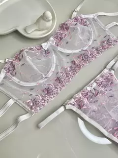 CONJUNTO BORDADO HELEN VERMELHO BRACO C/ ROSA na internet
