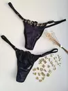 FIO PERSONALIZAVEL TULE BORDADO FIO DUPLO PRETO