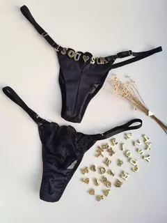 FIO PERSONALIZAVEL TULE BORDADO FIO DUPLO PRETO