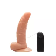 PROTESE COM VIBRO 14 X 2,6CM PRAZER E CIA