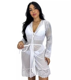Robe De Tule Detalhe Renda
