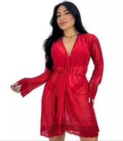 Robe De Tule Detalhe Renda - comprar online