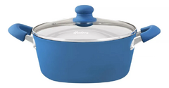 Cacerola Hudson Con Antiadherente Ceramica 24 Cm Azul