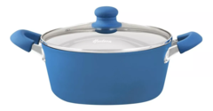 Cacerola Hudson Con Antiadherente Ceramica 28 Cm Azul