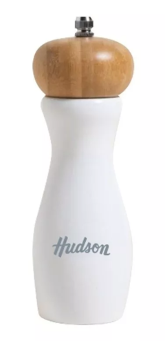 Molinillo De Madera Hudson Laqueado Color Blanco 15 Cm