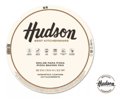 Pizzera Redonda Con Doble Antiadherente 35 Cm Hudso - bazarlaeconomia