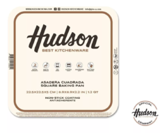 Asadera Cuadrada Hudson Con Doble Capa Antiadherente 22 Cm en internet
