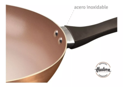 Wok Antiadherente Ceramico Hudson 28 Cm Aluminio - tienda online