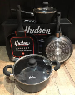 Juego De Cocina Olla Bifera Hudson Apto Inducciom Teflon