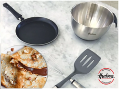 Set Sartén Doble 24 Cm + Panquequera 20 Cm Hudson Aluminio