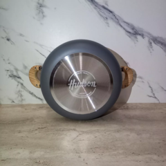 Bateria Cocina Gray Crema Hudson Ceramica Antiadherente 5 Pz - comprar online