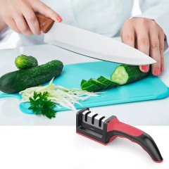 Afilador De Cuchillos 3 En 1 Reforzado Piedra Cerámica - comprar online