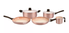 Batería De Cocina Antiadherente Cerámico Hudson 7 Piezas
