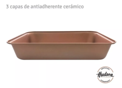 Asadera Rectangular Hudson Antiadherente Ceramico 37,5 Cm en internet