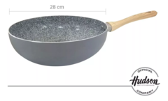 Wok Antiadherente Cerámico Hudson 28 Cm Granito - comprar online