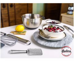 Rallador Hudson Gourmet Grano Fino Acero Inoxidable - bazarlaeconomia