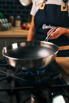 Wok Hudson 30cm Acero Inox Con Antiadherente Inducción - tienda online