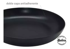 Batería Total Black Inducción Hudson Juego Set Teflón 6 Pz en internet