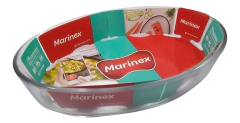 Fuenta Asadera Oval Vidrio Templado Marinex 4 Litros - comprar online