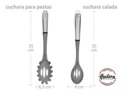 Set 6 Utensilios Nylon Y Acero Hudson - tienda online
