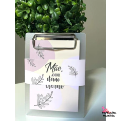 Prancheta com bloco de anotação - Dia das Mães - comprar online