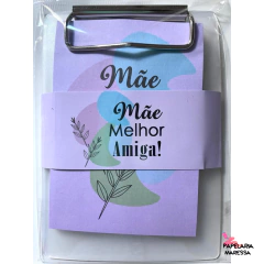 Prancheta com bloco de anotação - Dia das Mães na internet