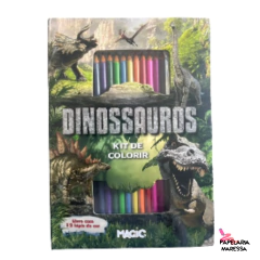 Kit de colorir - livro com lápis de cor