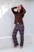 PIJAMA XADREZ MARROM