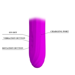VIBRADOR AARON 16 FUNCIONES SILICONA RECARGABLE USB - SEX MARKET JUNIN