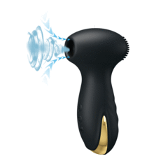 SUCCIONADOR GOLD ROYAL PLEASURE SUCCIONADOR DE CLITORIS 7 FUNCIONES SILICONA USB RECARGABLE 13CM X 4CM - comprar online