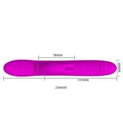 Imagen de VIBRADOR BYRON SUBE Y BAJA 7 FUNCIONES USB RECARGABLE 25CM X 4CM