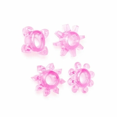 Set 4 Anillos Elásticos Bulk. Fuerte Erección Y Más Tiempo De Placer - Colores Surtidos