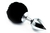 Plug Anal Pompom-Preto_ PL012P