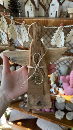 Imagem do Anjo de Madeira Decorativo (A)