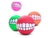 Pelota de goma sonrisa con chifle - comprar online