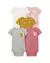 Kit Body Rosa/Amarelo/Branco/ Flores/Bolsinho Animais - 5Pçs - Menina - comprar online